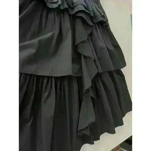 Ava & Lu Sz XS High Neck Dress Black Cotton WhimsyGoth Costume Halloween - Picture 11 of 14